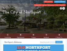 Tablet Screenshot of cityofnorthport.org